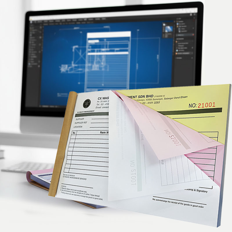 Invoice Book Template for Auto Calculate Tax VAT
