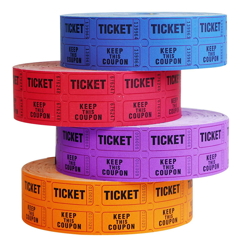 Raffle Ticket Roll for Promotional Events School Fundraising